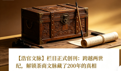 【浩官文脉】栏目正式创刊：跨越两世纪，解锁茶商文脉藏了200年的真相